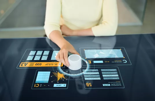 Complex network connections illustration