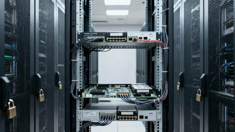 The Definitive 2025 Guide: Hong Kong Dedicated Server for FinTech 3 A clean, secure server rack in a data centre, illustrating the bare-metal environment of a Hong Kong dedicated server for FinTech.