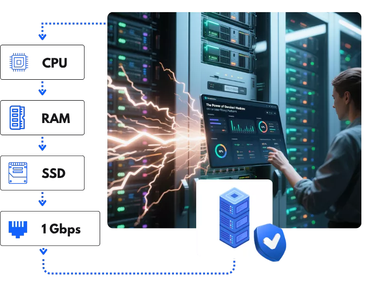 No shared resources on dedicated servers