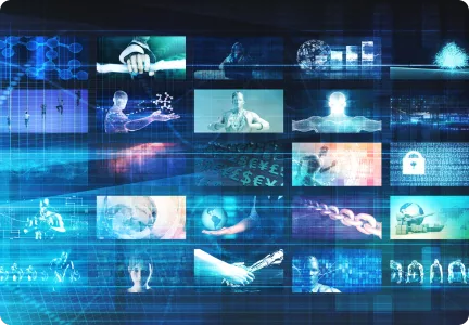 A secure network data path illustration